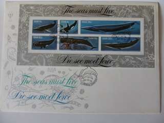 SWA S03 (1980) - Whales Official Large FDC
