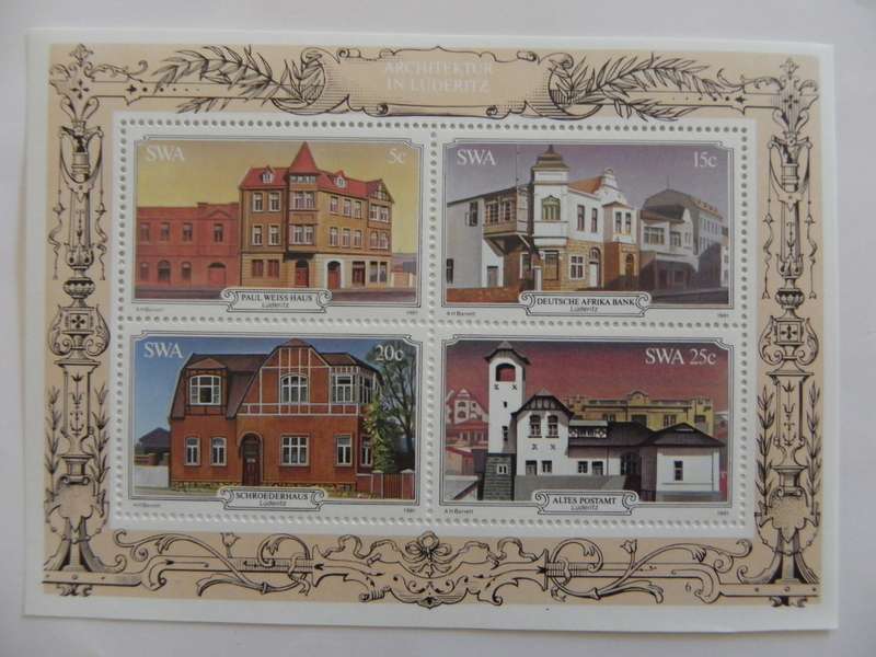 SWA S04 (1981) - Luderitz Buildings Mint Miniature Sheet