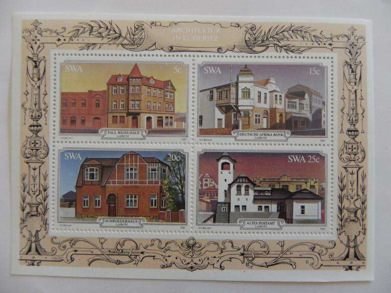 SWA S04 (1981) - Luderitz Buildings Mint Miniature Sheet