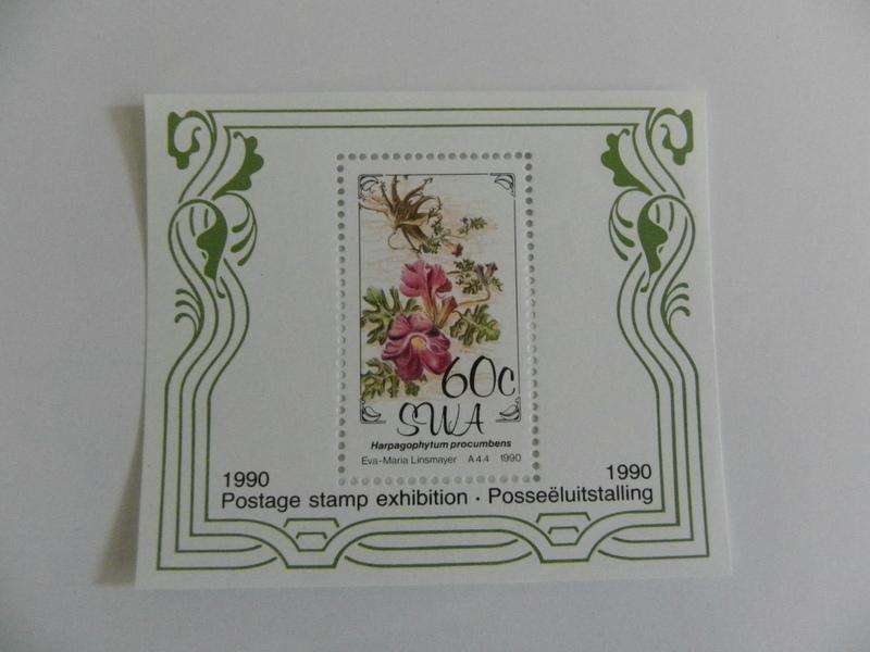 SWA SAF05 (1990) - Flowers Mint  Miniature Sheet