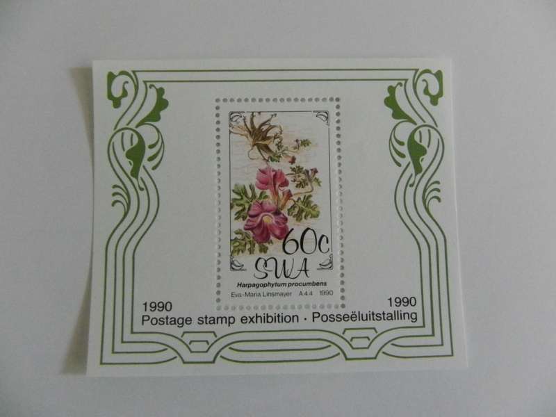 SWA SAF05 (1990) - Flowers Mint  Miniature Sheet