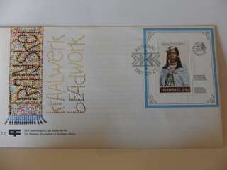 Transkei SAF02 (1987) - Beadwork Illustrated FDC