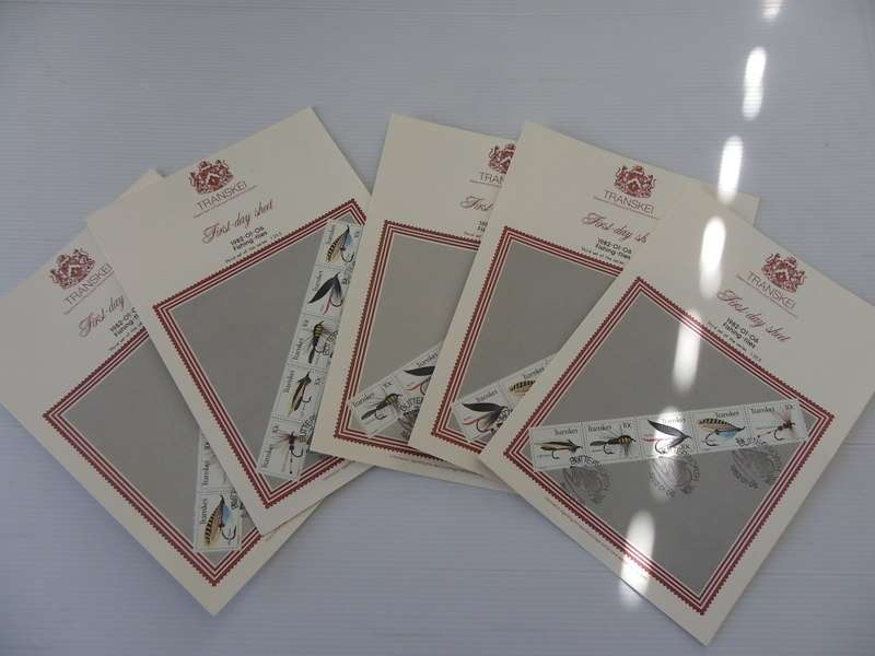 Transkei 1.25 (1982) - Fishing Flies (3rd Series) Full Set of Collector Sheets