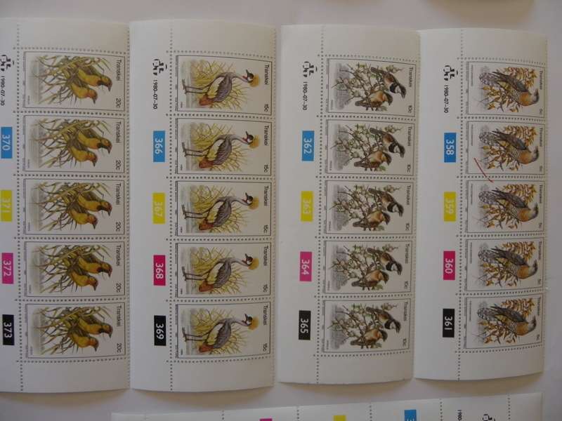 Transkei 1.19 (1980) - Birds Mint Control Block Set