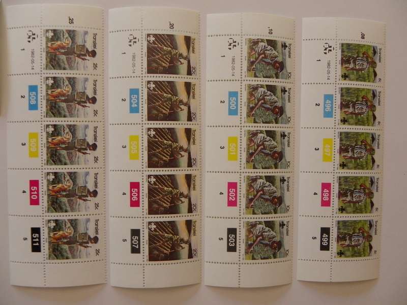Transkei 1.26 (1982) - 75th Anniversary of Boy Scouts Mint Control Block Set