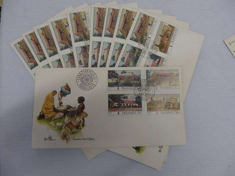 Excess Stock - Transkei 1.34 FDC`s - Set of 10 FDC's (Bid per FDC to take all 10)