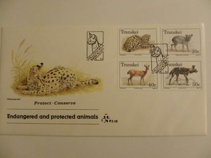 Transkei 2.18 (1988) - Endangered and Protected Animals Official FDC