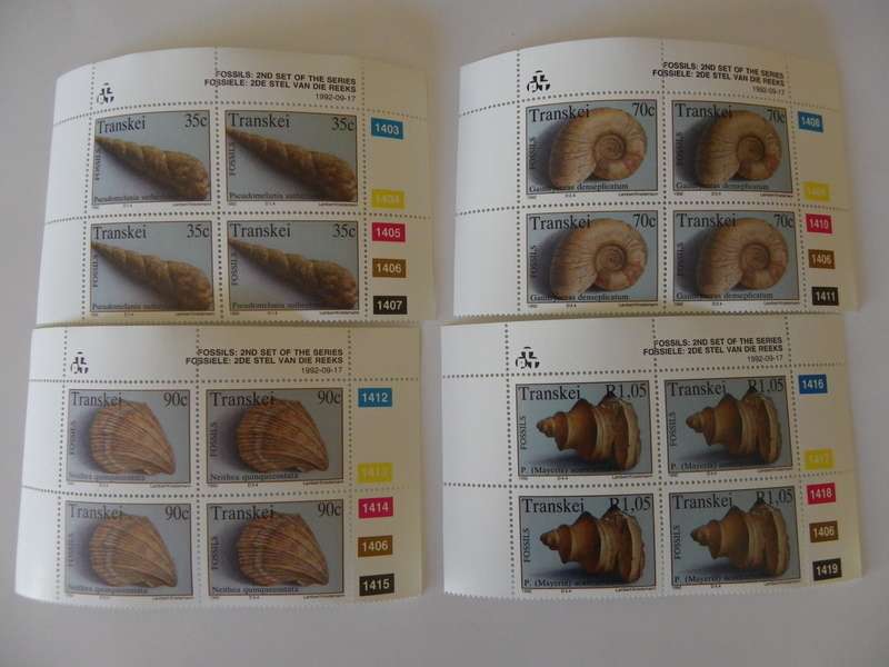 Transkei 2.34 (1992) - Fossils (2nd Series) Mint Control Block Set