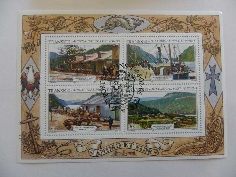 Transkei S02 (1986) - Historic Port St Johns CTO Cancelled Miniature Sheet