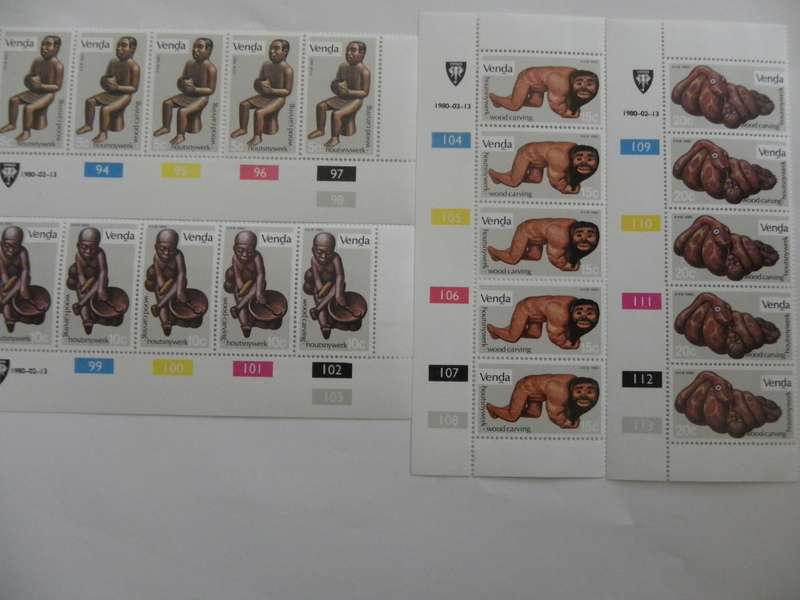 Venda 1.02 (1980) - Wood Carvings Mint Control Block Set