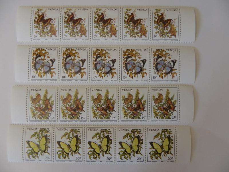 Venda 1.05 (1980) - Butterflies Mint Control Block Set