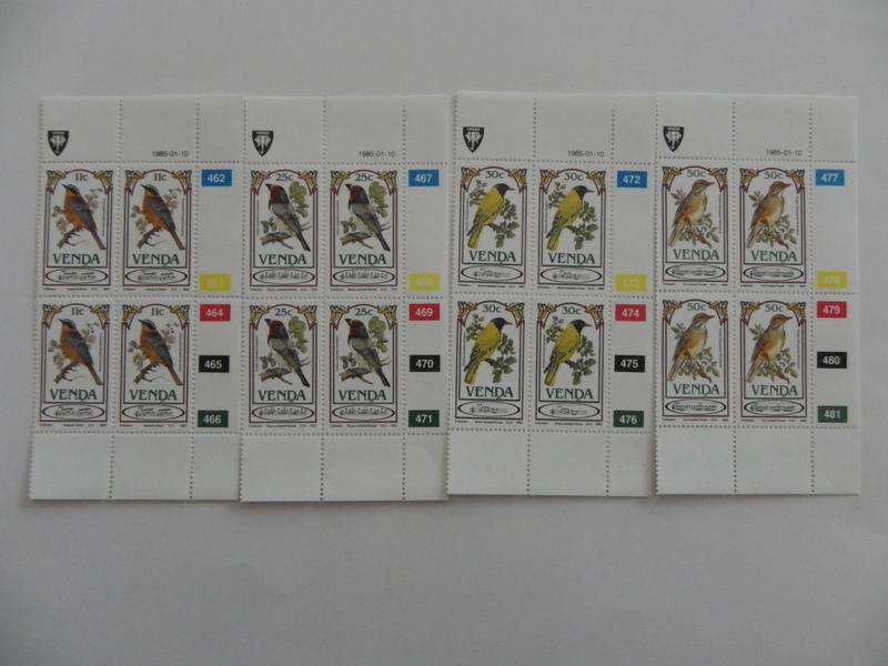 Venda 1.22 (1985) - Songbirds Mint Control Block set