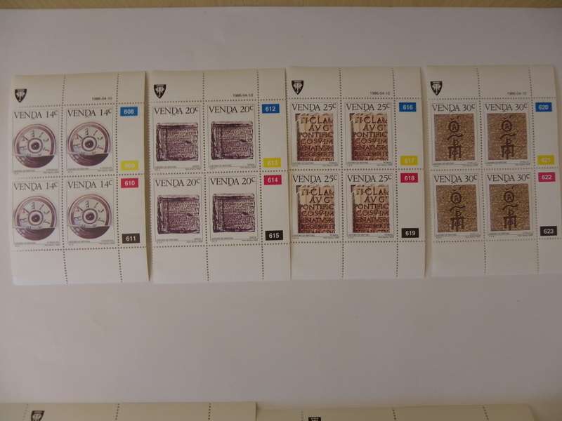 Venda 2.02 (1986) - History of Writing (5th Series) Mint Control Block set