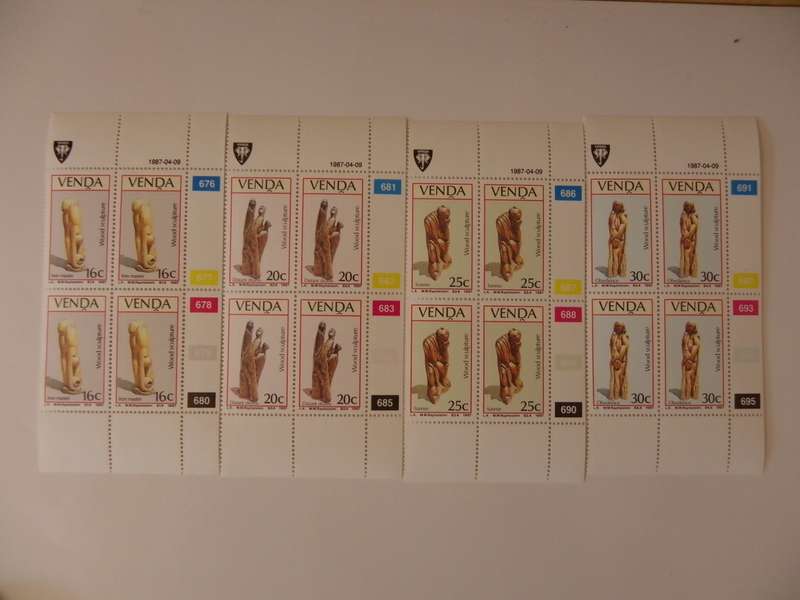 Venda 2.06 (1987) - Wood Sculptures Mint Control Block set