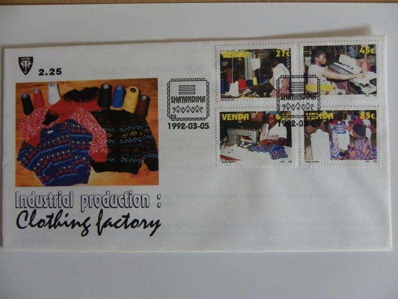 Venda 2.25 (1992) - Clothing Factory Official FDC
