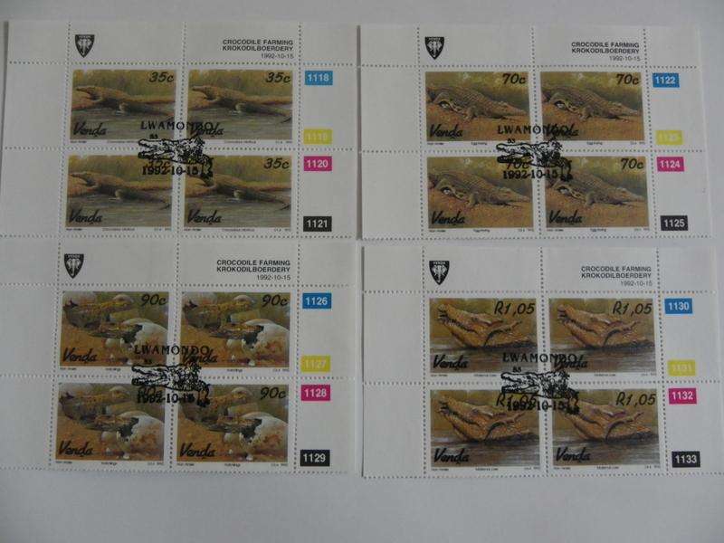 Venda 2.28 (1992) - Crocodile Farming CTO Cancelled Control Block Set
