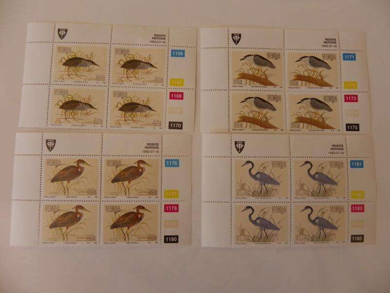Venda 2.30 (1993) - Herons Illustrated CTO Cancelled Control Block Set