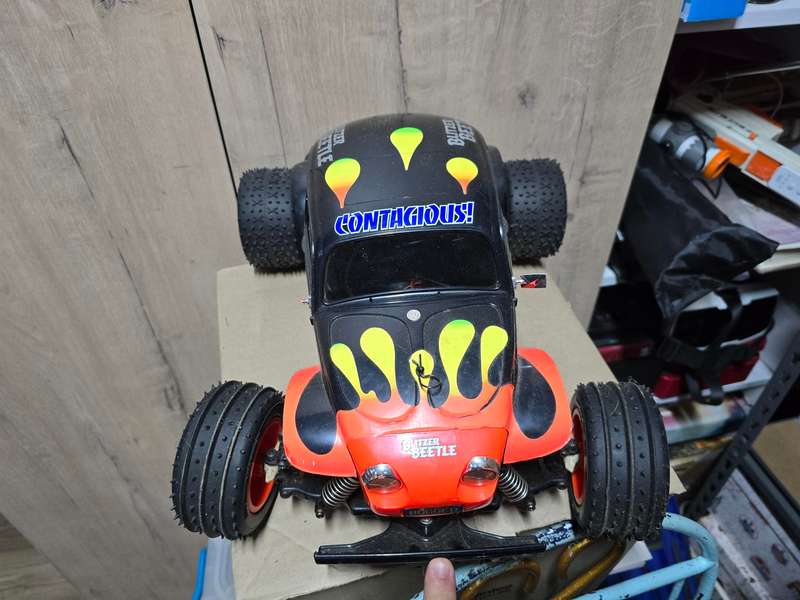 Tamiya 1:10 VW Blitzer Beetle - built and ready to use - sold with rechargeable Flysky controller