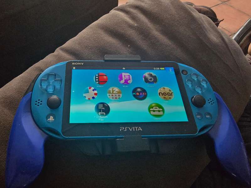 PS Vita 2000 Console - with 128gb memory card and grips - Excellent Condition