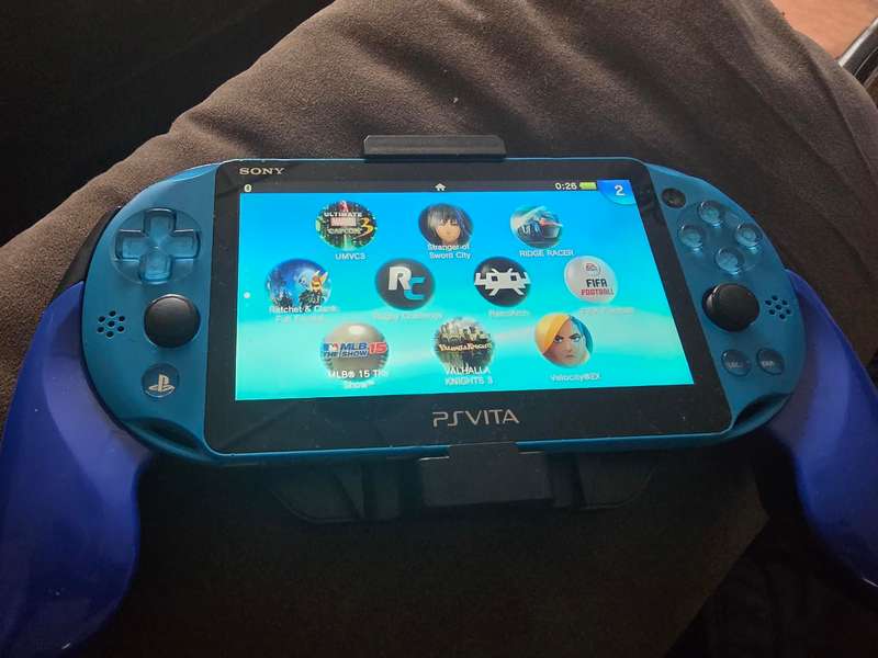 PS Vita 2000 Console - with 128gb memory card and grips - Excellent Condition