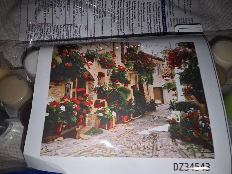 Paint By Numbers - Canvas, Paint - Italian Street Scene