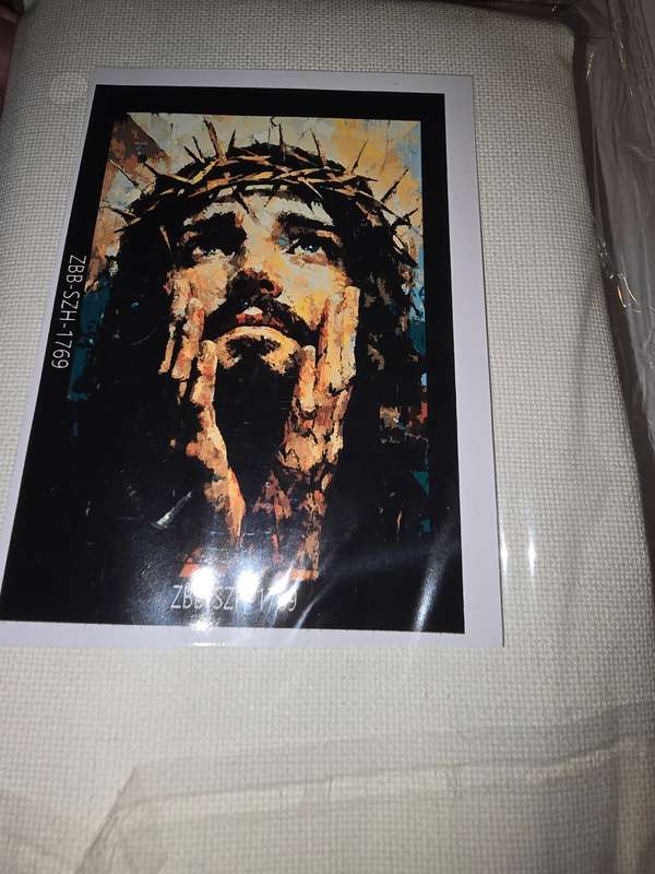 Paint By Numbers - Canvas, Paint - Jesus with Crown of Thorns