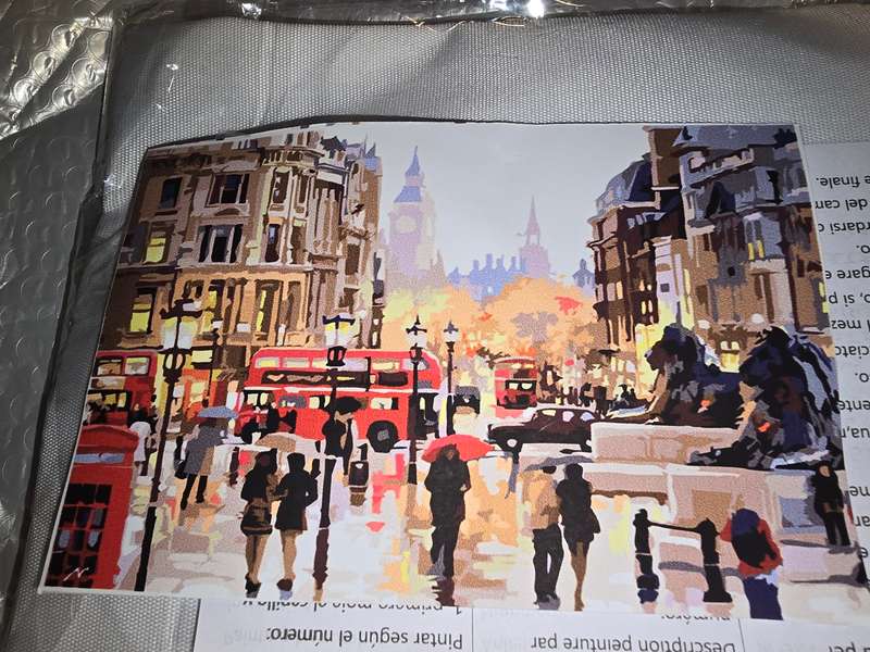 Paint By Numbers - Canvas, Paint - London Street Scene