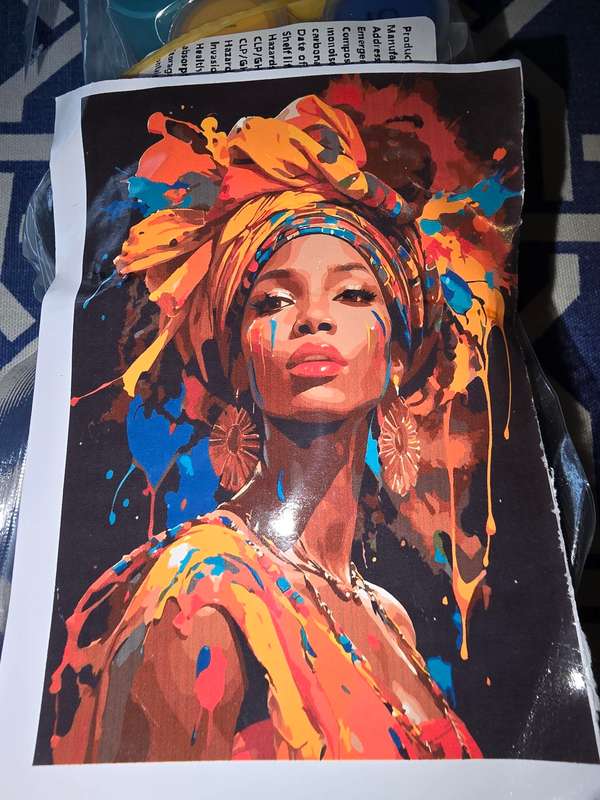 Paint By Numbers - Canvas, Paint - Decorated Lady