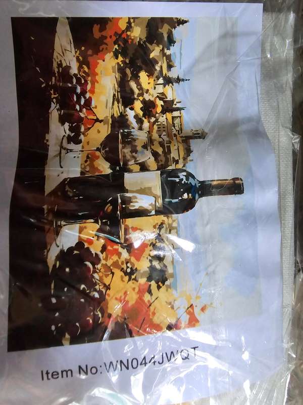 Paint By Numbers - Canvas, Paint - wine and scenic background