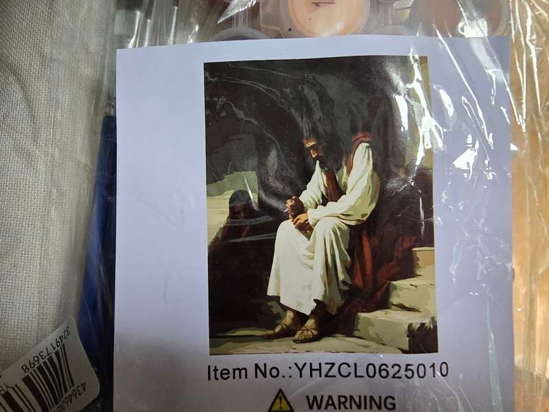 Paint By Numbers - Canvas, Paint - Jesus on the steps