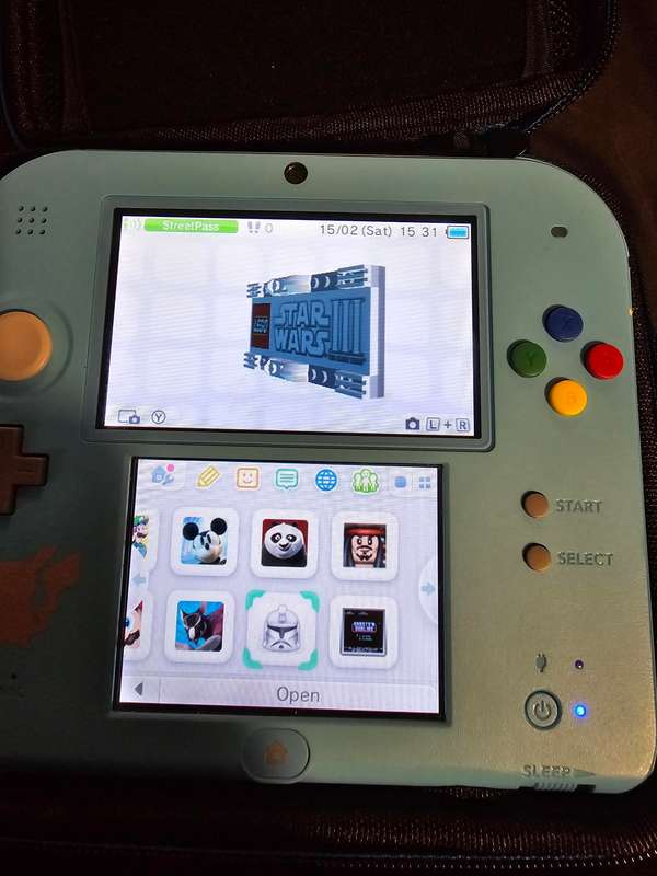 Pokemon Light Blue Limited Edition Nintendo 2DS Console - with hardshell case and 64gb card