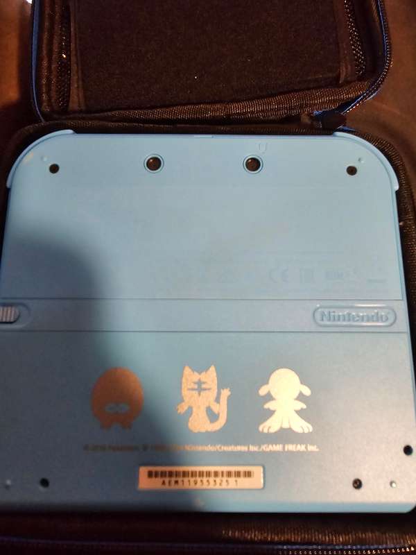 Pokemon Light Blue Limited Edition Nintendo 2DS Console - with hardshell case and 64gb card