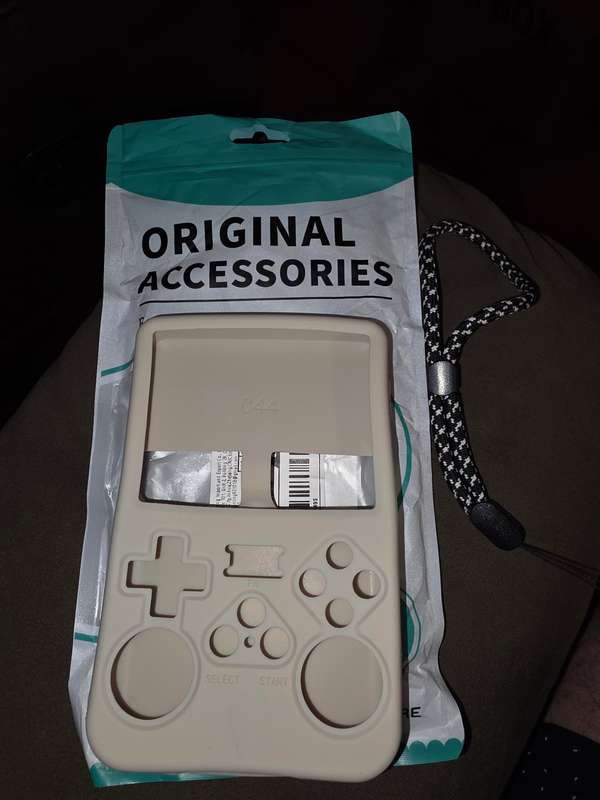 R36s Gaming Console Silicone Pouch/Cover Protection - Cream