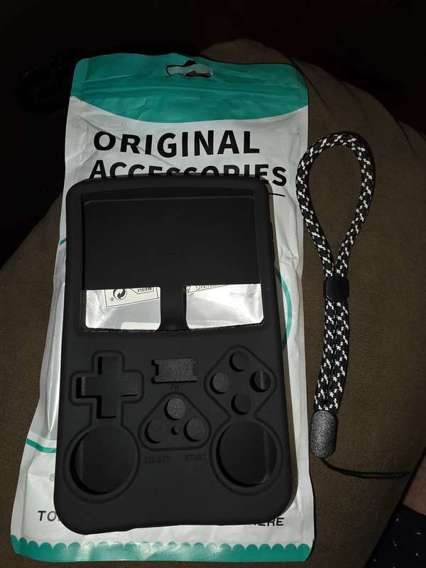 R36s Gaming Console Silicone Pouch/Cover Protection - Black
