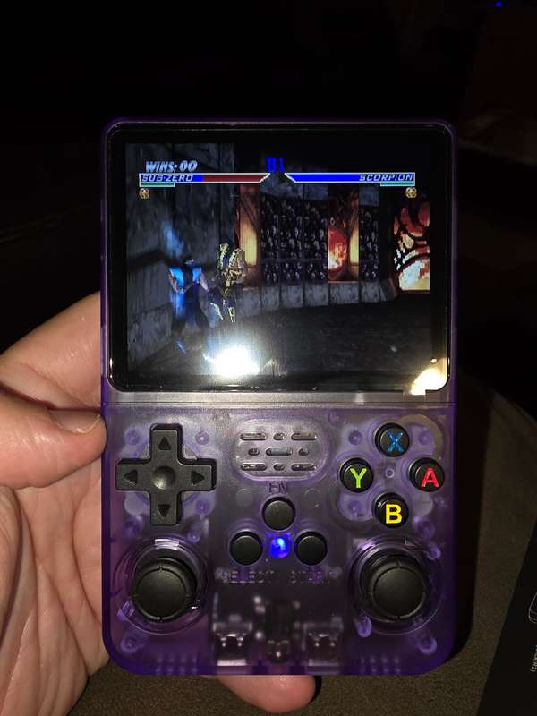 R36s - 64GB Gaming Console - with Retro console emulators and roms [purple]
