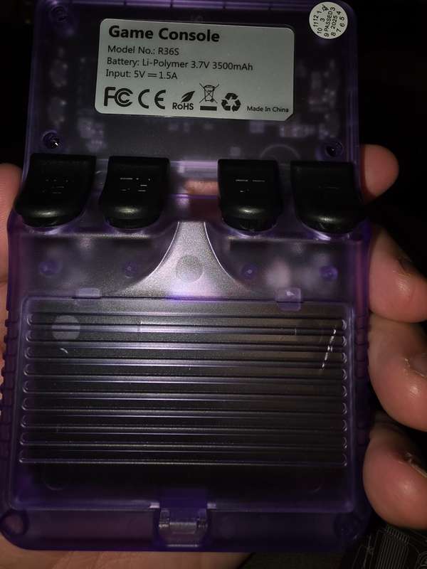 R36s - 64GB Gaming Console - with Retro console emulators and roms [purple]