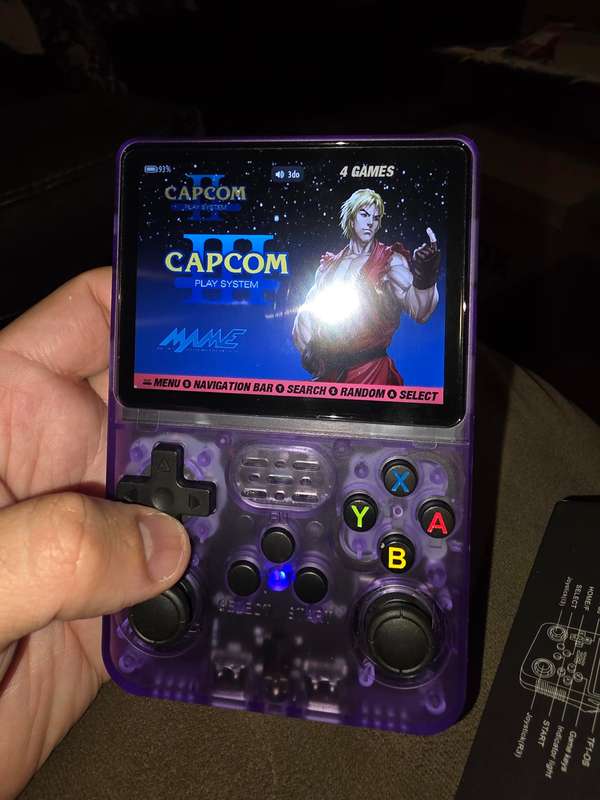 R36s - 64GB Gaming Console - with Retro console emulators and roms [purple]
