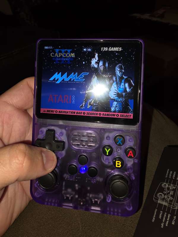 R36s - 64GB Gaming Console - with Retro console emulators and roms [purple]