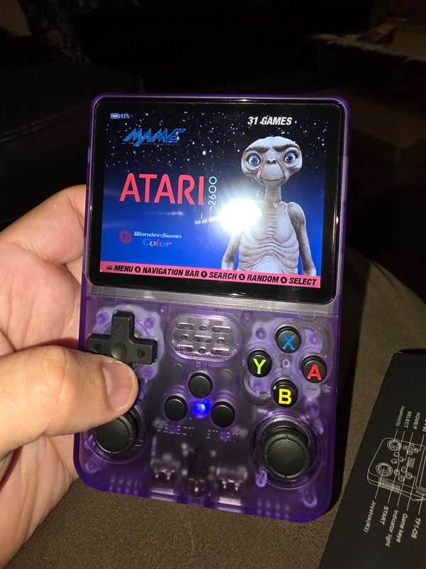 R36s - 64GB Gaming Console - with Retro console emulators and roms [purple]