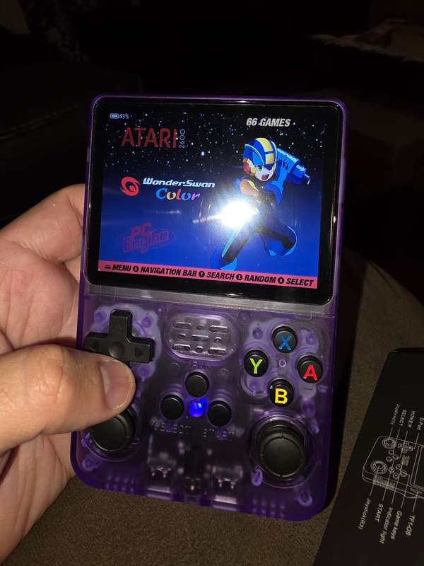 R36s - 64GB Gaming Console - with Retro console emulators and roms [purple]