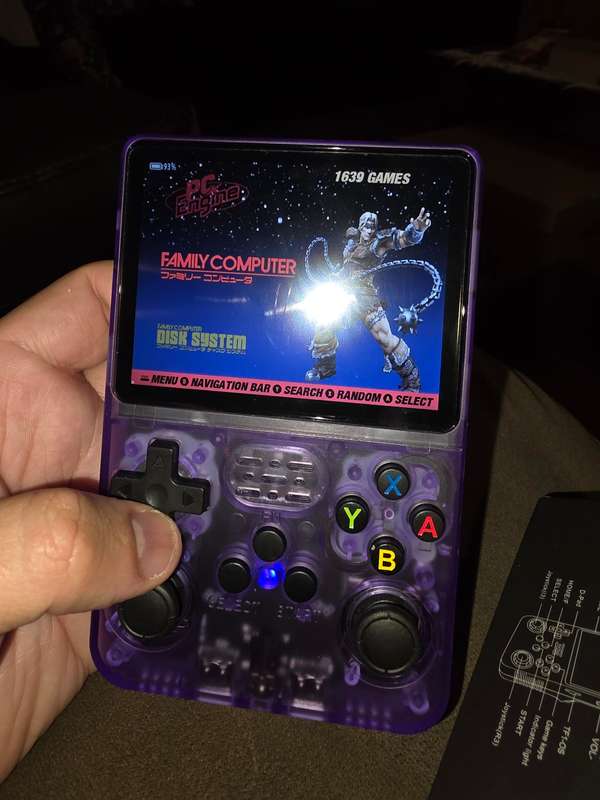 R36s - 64GB Gaming Console - with Retro console emulators and roms [purple]