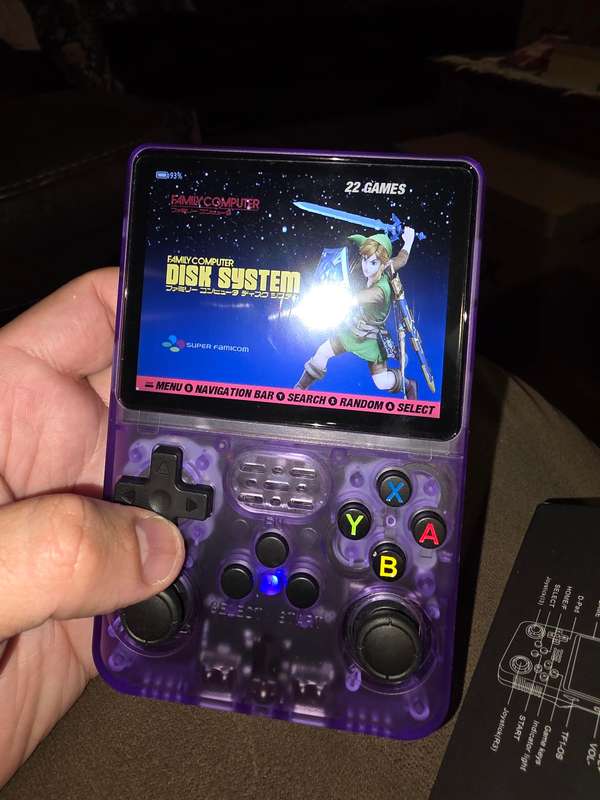 R36s - 64GB Gaming Console - with Retro console emulators and roms [purple]