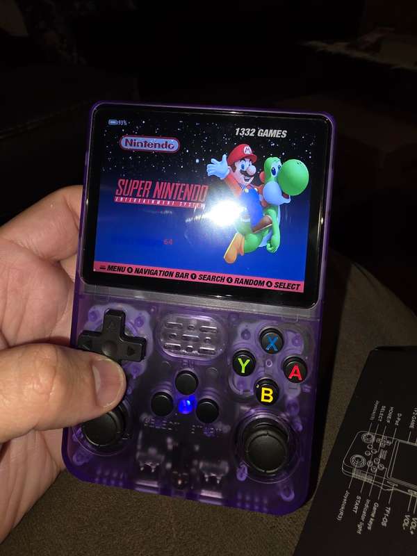 R36s - 64GB Gaming Console - with Retro console emulators and roms [purple]