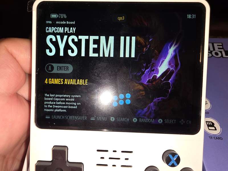 R36s - 64GB Gaming Console - with Retro console emulators and roms (white)