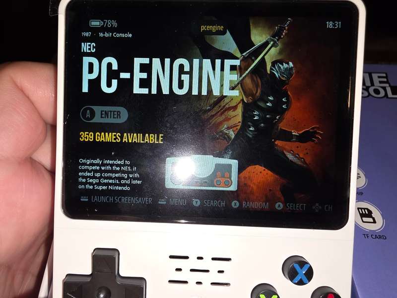 R36s - 64GB Gaming Console - with Retro console emulators and roms (white)