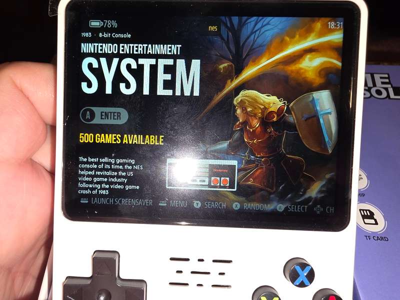 R36s - 64GB Gaming Console - with Retro console emulators and roms (white)