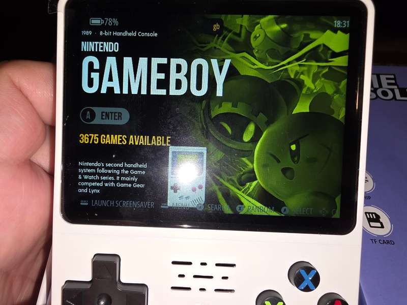 R36s - 64GB Gaming Console - with Retro console emulators and roms (white)