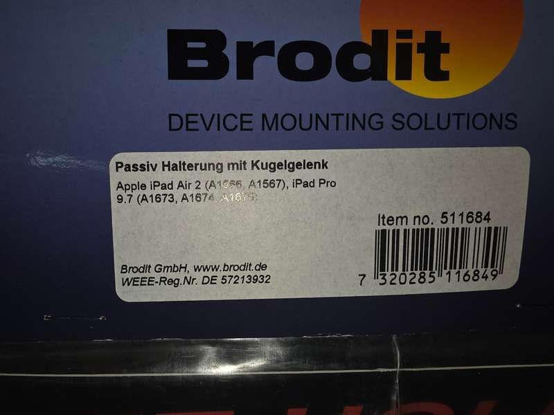 Brodit - 2 Sets of Premium Headrest and 10" Tablet Holders for Volvo XC90, S90