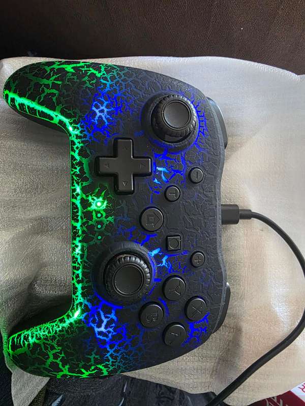 Gaminja - Wireless Controller - For Switch/PC 6Axis, Anti Slip, Adjustable 7C Lights, Dual Vibration