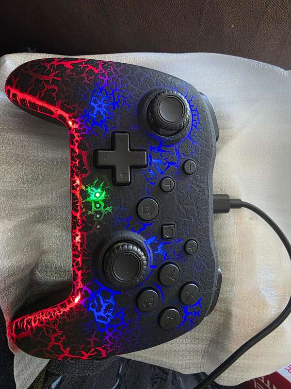 Gaminja - Wireless Controller - For Switch/PC 6Axis, Anti Slip, Adjustable 7C Lights, Dual Vibration